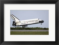 Space Shuttle Discovery Approaches Landing on the Runway at the Kennedy Space Center Fine Art Print