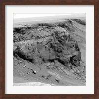 A Cliff on the Surface of Mars Fine Art Print