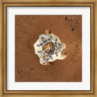 Spirit's Lander at Gusev Crater from an Overhead View Fine Art Print