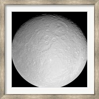 Saturn's Icy Moon Rhea Fine Art Print