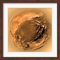 Fish-Eye View of Titan's Surface Fine Art Print