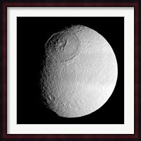 Saturn's Moon Tethys Fine Art Print