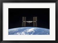 The International Space Station Backdropped by Earth's horizon Fine Art Print