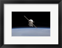 The Soyuz TMA-11 Spacecraft Above Earth's Horizon Fine Art Print