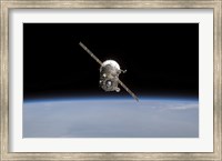 The Soyuz TMA-11 Spacecraft Above Earth's Horizon Fine Art Print