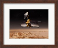 Mars Reconnaissance Orbiter Passes above Planet Mars Fine Art Print