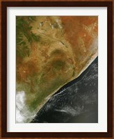 The East African nations Kenya, Somalia, and Ethiopia Fine Art Print