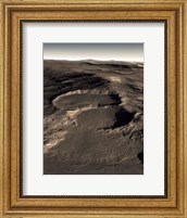 Three Craters in the Eastern Hellas Region of Mars Fine Art Print