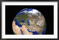 The Blue Marble Next Generation Earth showing the Middle East Fine Art Print