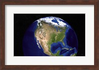 The Blue Marble Next Generation Earth Showing North America Fine Art Print