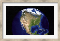 The Blue Marble Next Generation Earth Showing North America Fine Art Print
