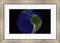 The Blue Marble Next Generation Earth Showing South America Fine Art Print