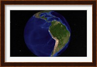 The Blue Marble Next Generation Earth Showing South America Fine Art Print