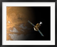 An Artist's Concept of NASA's Mars Reconnaissance Orbiter Fine Art Print