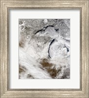 Cloud Streets over Lake Superior and Lake Michigan Fine Art Print