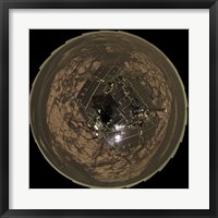 Bird's-Eye View of Opportunity at Erebus on planet Mars Fine Art Print