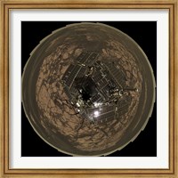 Bird's-Eye View of Opportunity at Erebus on planet Mars Fine Art Print