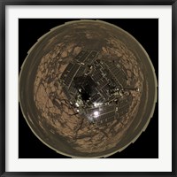 Bird's-Eye View of Opportunity at Erebus on planet Mars Fine Art Print