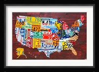 USA Map I Fine Art Print