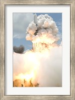 Smoke Envelops the Delta II Rocket Fine Art Print