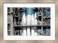 Solid Rocket Boosters are Attached to the Delta II Rocket in the Mobile Service Tower Fine Art Print