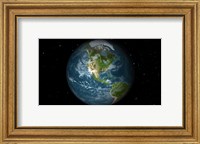 Full Earth View Showing North America Fine Art Print