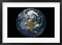 Full Earth showing North America Fine Art Print