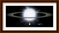 Comparison of the Size of a Hypergiant Star to that of our Solar System Fine Art Print