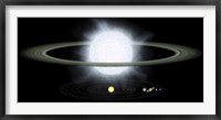 Comparison of the Size of a Hypergiant Star to that of our Solar System Fine Art Print