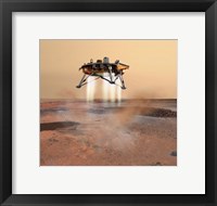 Phoenix Mars Lander Arriving on Mars Fine Art Print