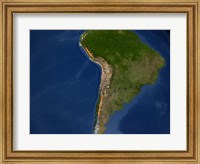 Glaciers in Regions of South America Fine Art Print