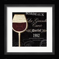 At the Winery I Black Fine Art Print