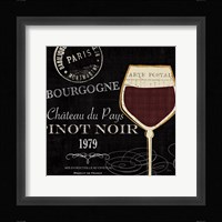 At the Winery II Black Fine Art Print