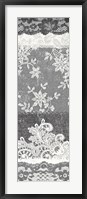 Vintage Lace Panel II Framed Print