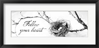 Nest and Branch III Follow Your Heart Fine Art Print