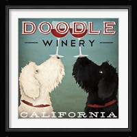 Doodle Wine Framed Print