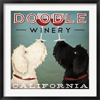 Doodle Wine Framed Print