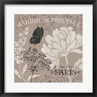 French Linen Garden III Framed Print