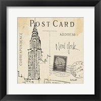 Postcard Sketches I Framed Print