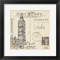 Postcard Sketches II Framed Print
