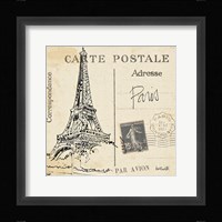 Postcard Sketches III Framed Print