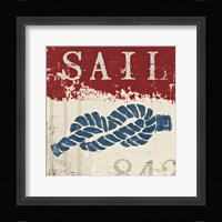 Nautical III Red Fine Art Print
