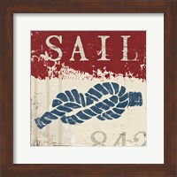 Nautical III Red Fine Art Print