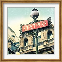 Paris Metro Letter Fine Art Print
