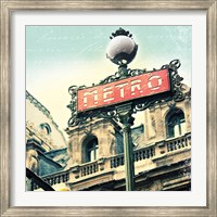 Paris Metro Letter Fine Art Print