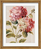 Harmonious Hydrangeas Linen Fine Art Print