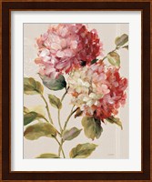 Harmonious Hydrangeas Linen Fine Art Print