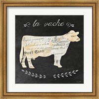 La Vache Cameo Sq Fine Art Print