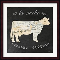 La Vache Cameo Sq Fine Art Print