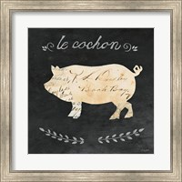 Le Cochon Cameo Sq Fine Art Print